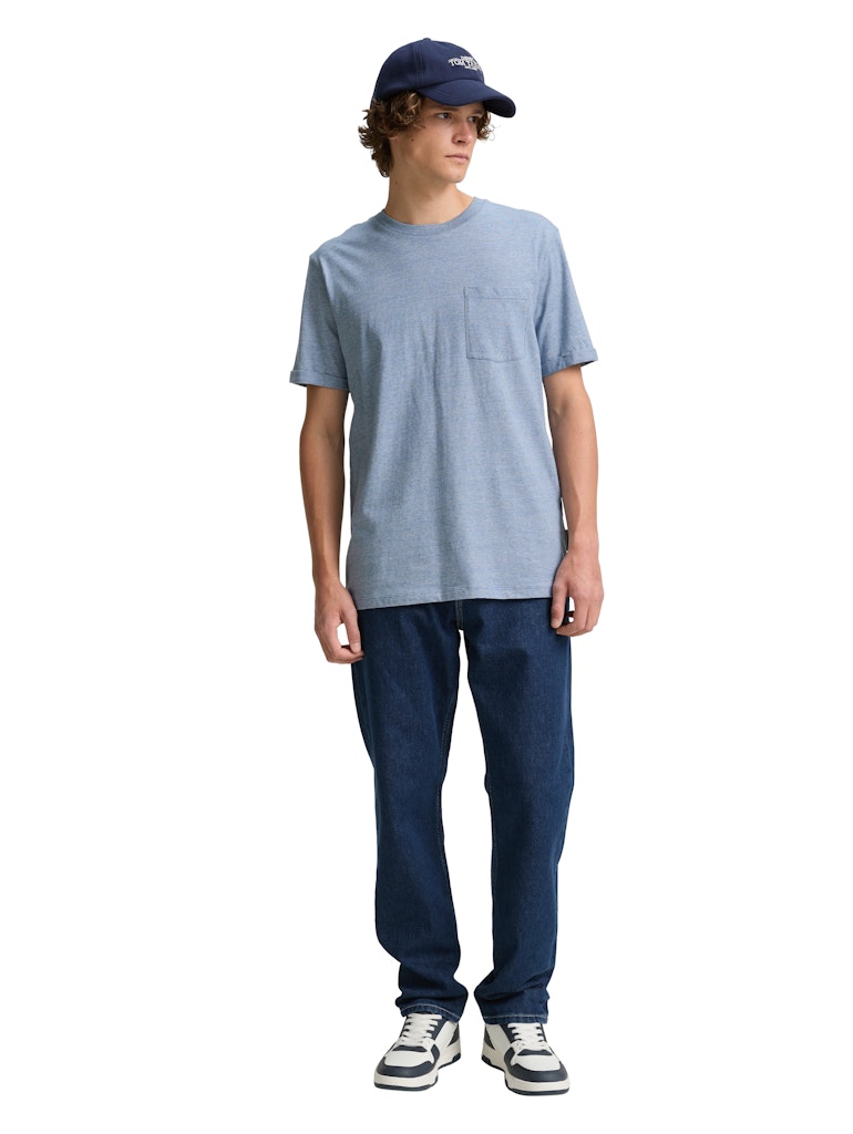 Tom Tailor denim Herren T-Shirts kurz Mystical Blue
