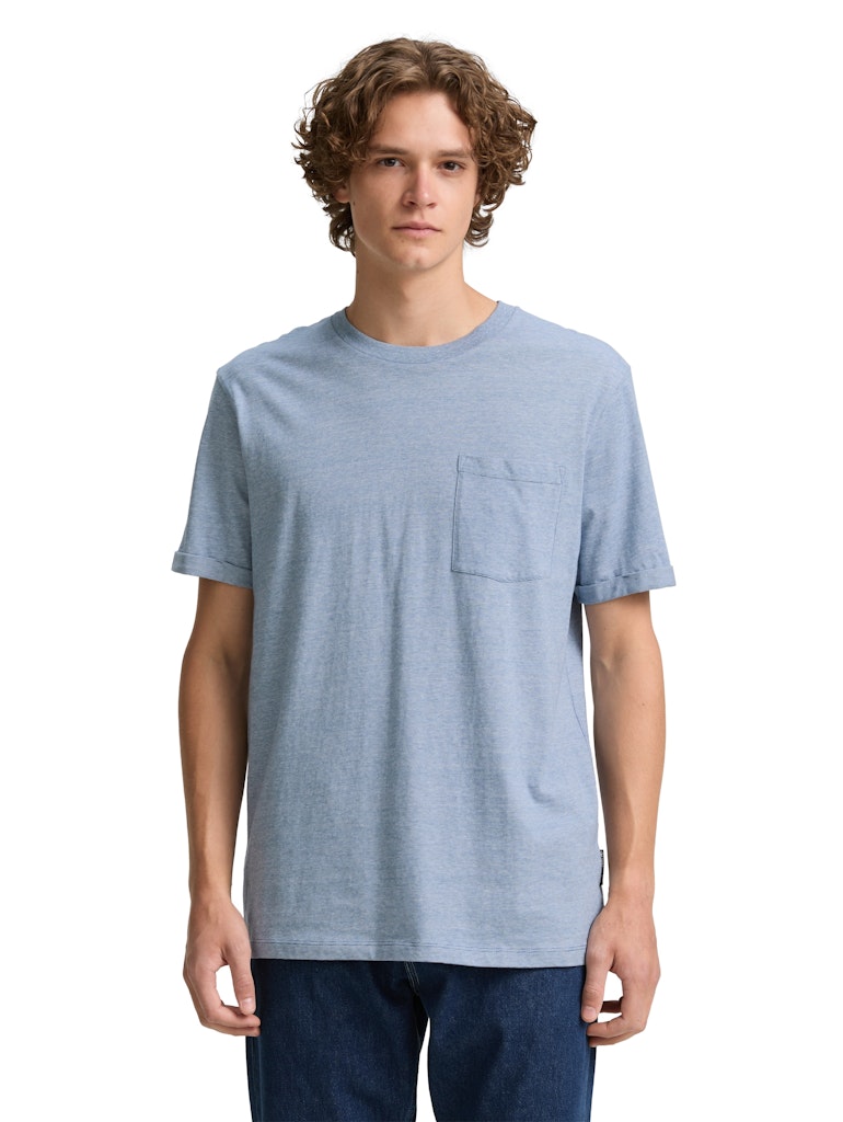 Tom Tailor denim Herren T-Shirts kurz Mystical Blue