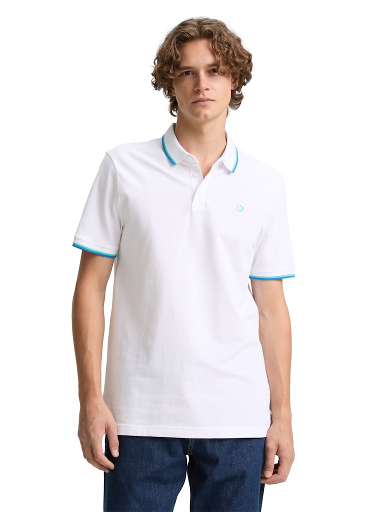 Tom Tailor denim Herren Polo-Shirts White