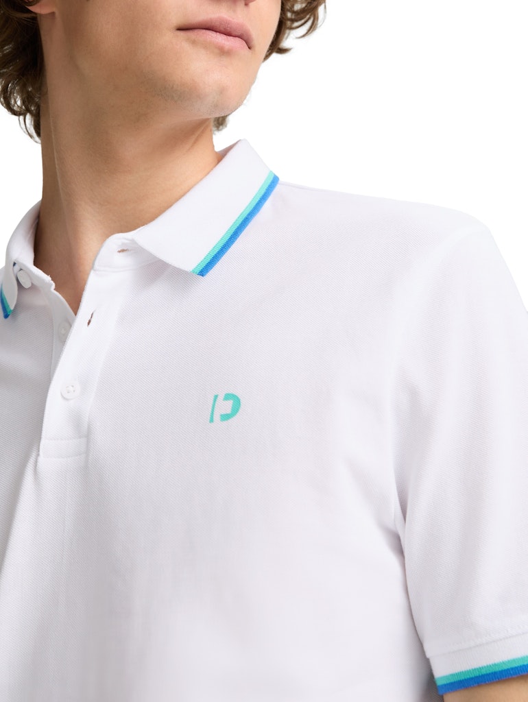 Tom Tailor denim Herren Polo-Shirts White