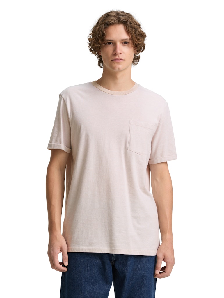 Tom Tailor denim Herren T-Shirts kurz Light Dove Grey