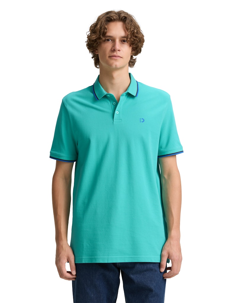 Tom Tailor denim Herren Polo-Shirts Waterfall Green