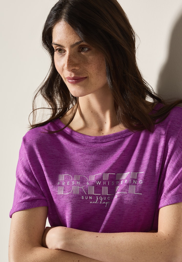 Cecil Damen T-Shirts Magenta L