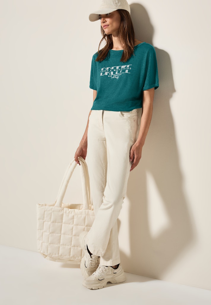 Cecil Damen T-Shirts Green Lag