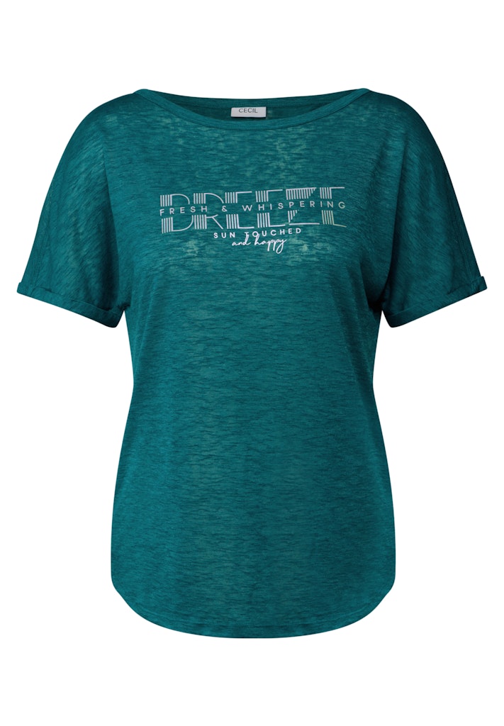Cecil Damen T-Shirts Green Lag