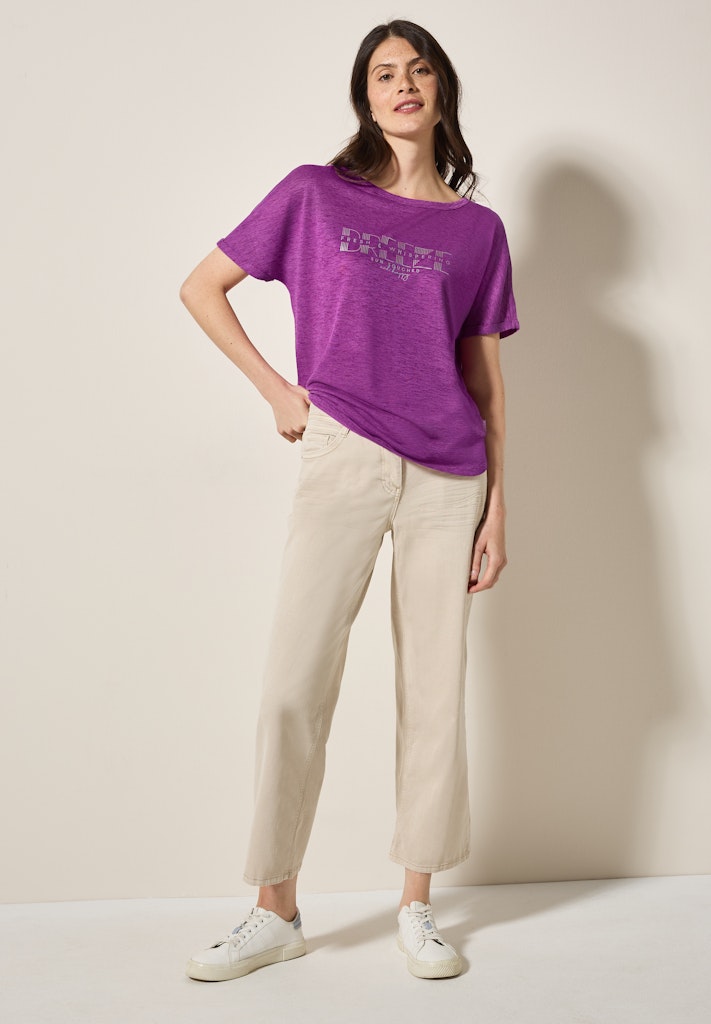 Cecil Damen T-Shirts Magenta L