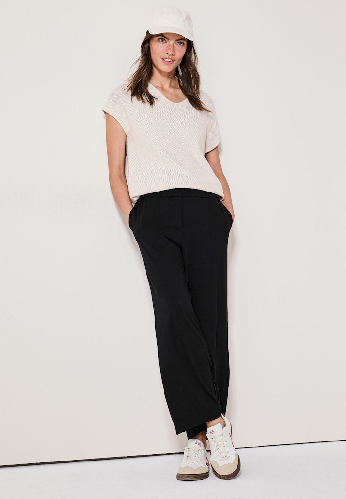 Cecil Damen Hosen Black