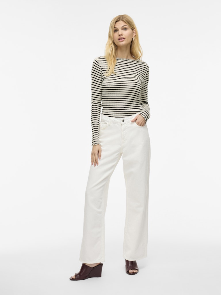 Vila Damen Tops Birch/Black