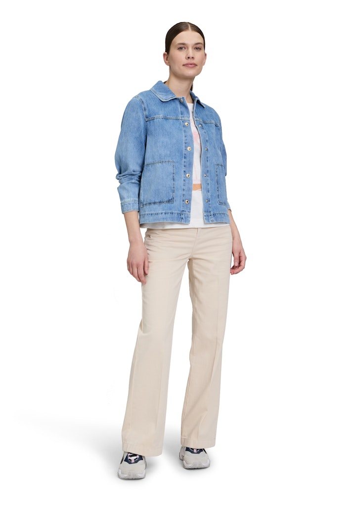 Cartoon Damen Blazer Light Blue Deni