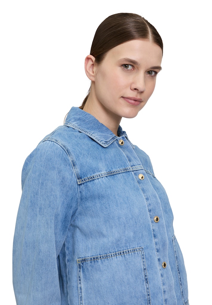 Cartoon Damen Blazer Light Blue Deni