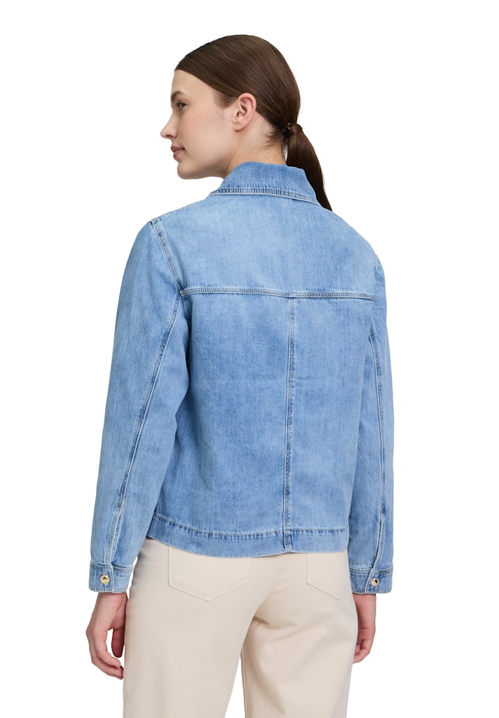 Cartoon Damen Blazer Light Blue Deni