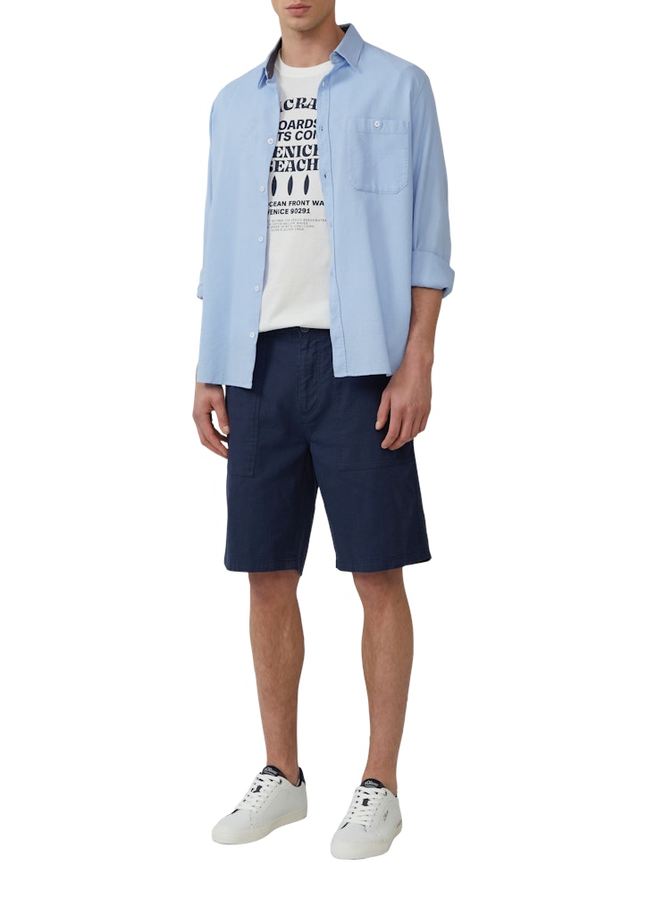 S. Oliver red Herren Shorts Blue
