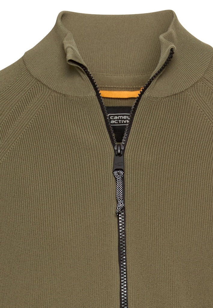 Camel active Herren Strickjacken Dusty Khaki