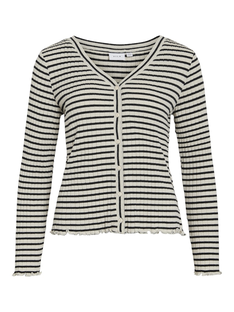 Vila Damen Strickjacken Birch/Black