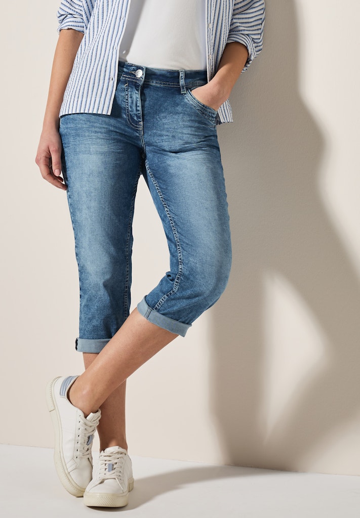 Cecil Damen Hosen Light Blu