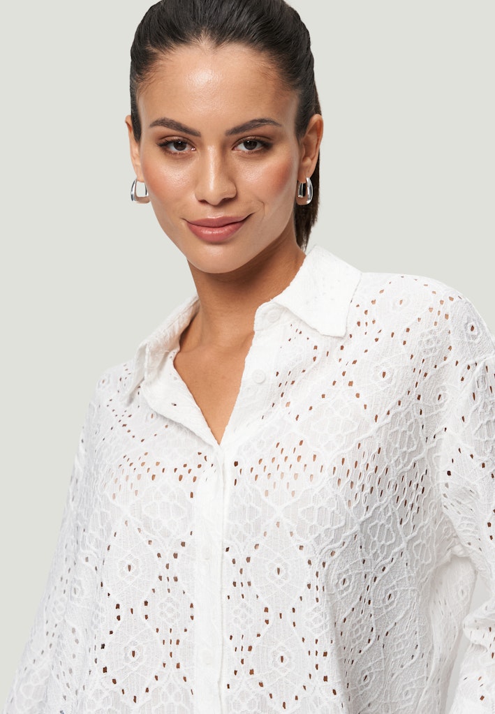 Zero Damen Blusen Brilliant White