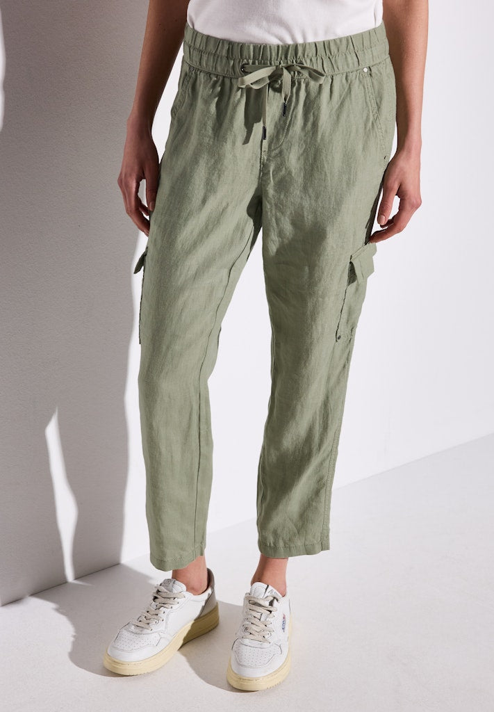 Street One Damen Hosen Pale Mud