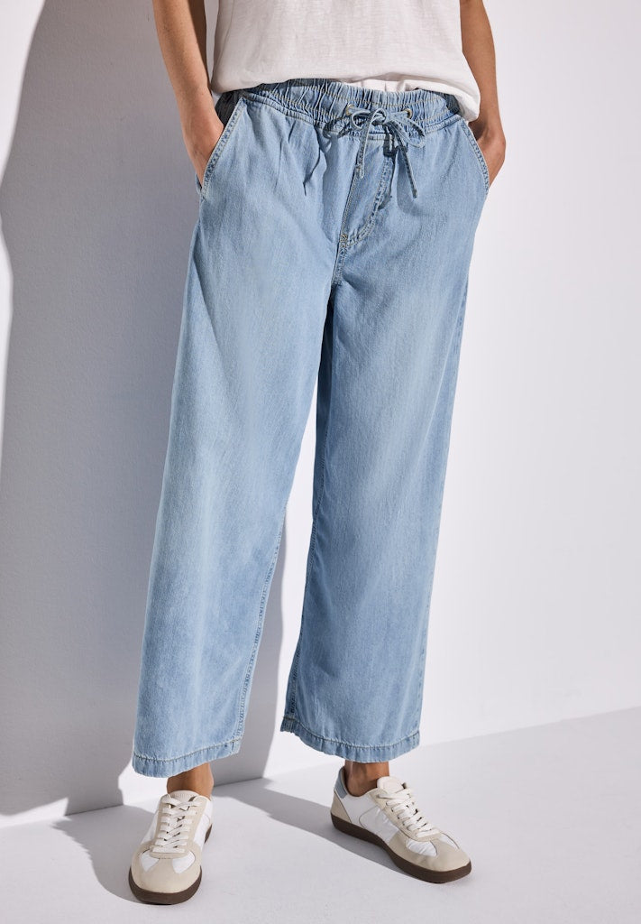 Street One Damen Hosen Light Blu
