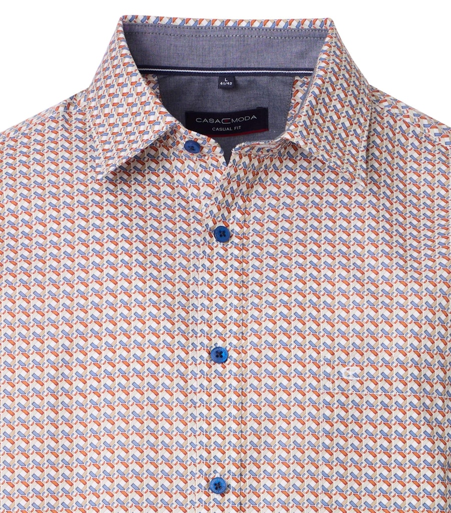 Casa Moda Herren Hemden kurz Orange