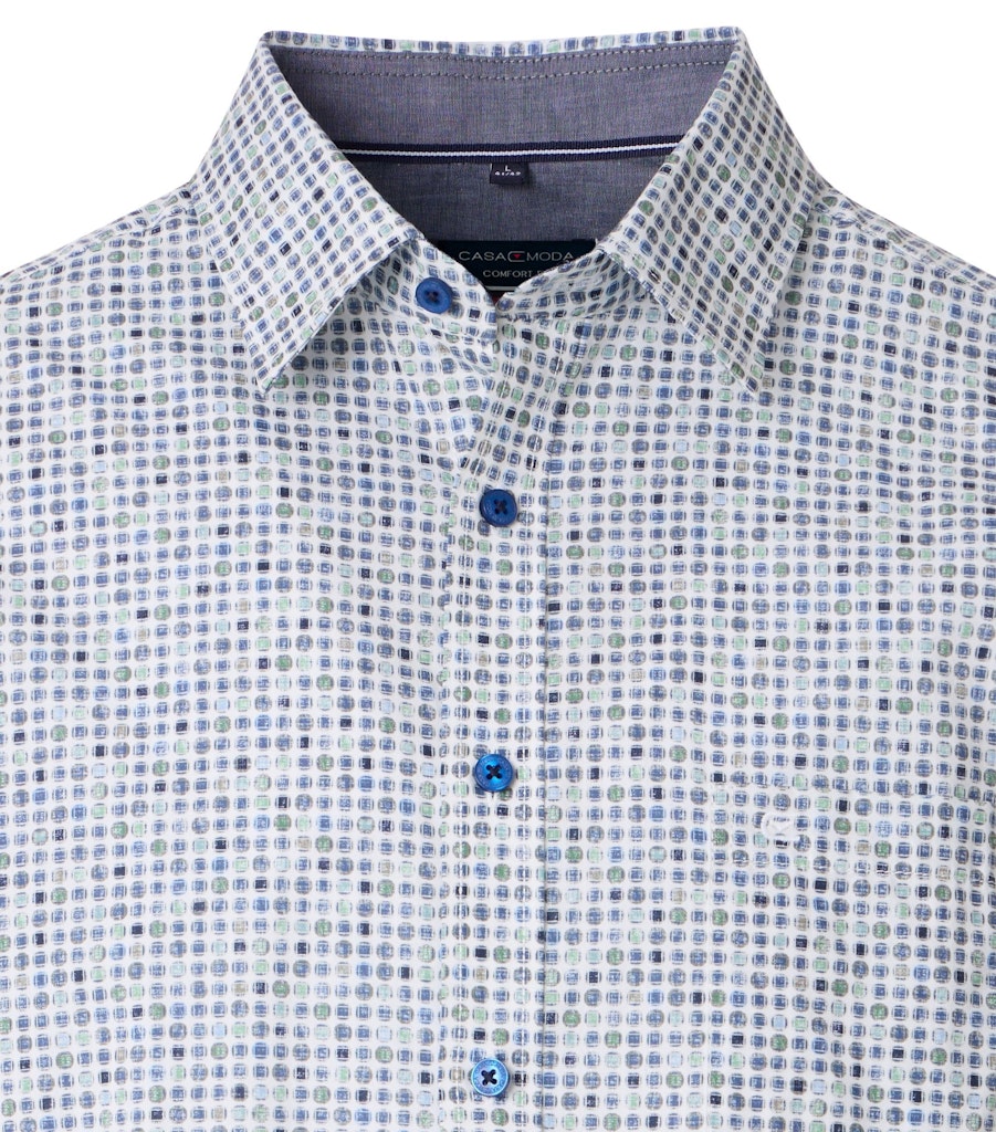 Casa Moda Herren Hemden kurz Gruen