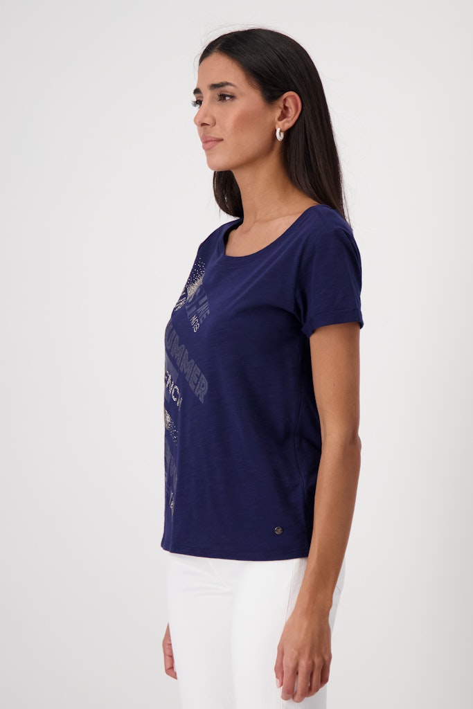 Monari Damen T-Shirts Navy Blue