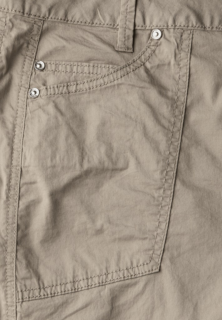 Street One Damen Hosen Buff Grey