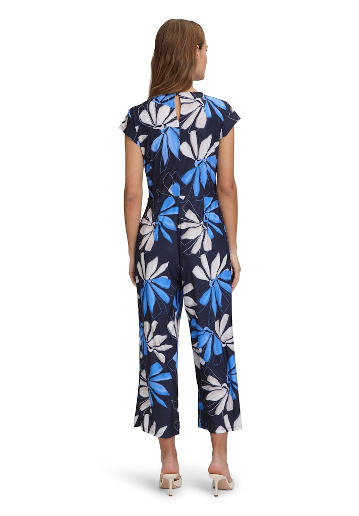 Betty & Co Damen Jumpsuits Dark Blue/Blue