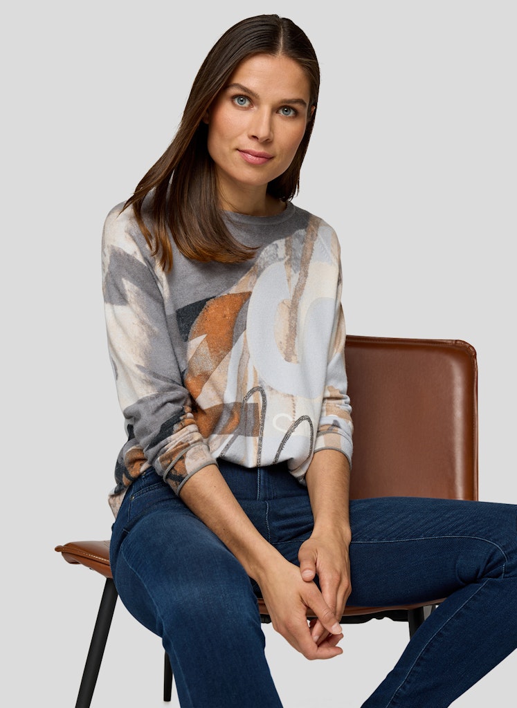 Rabe Damen Pullover Silber