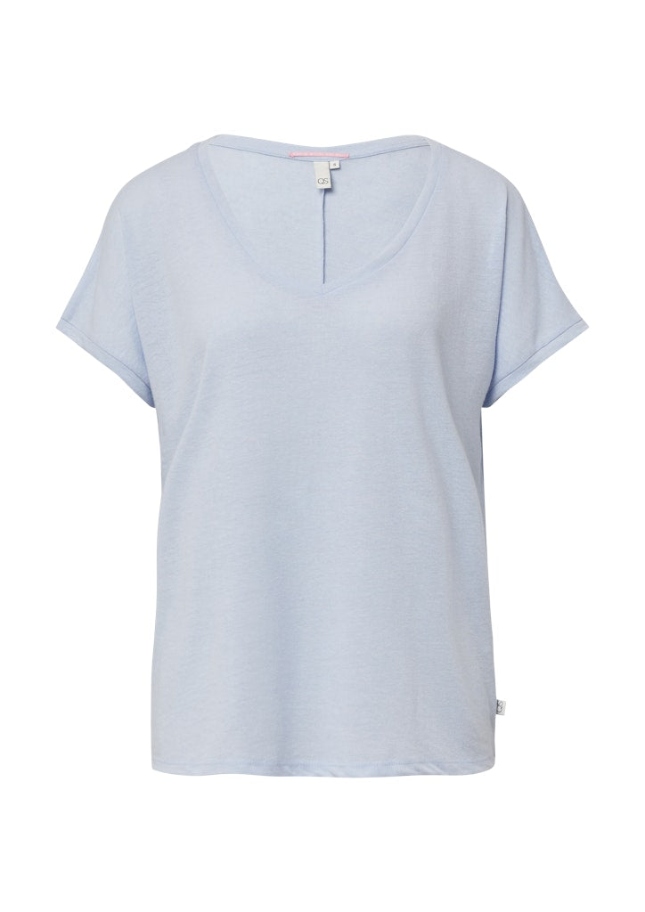 QS by S.Oliver Damen T-Shirts Blue
