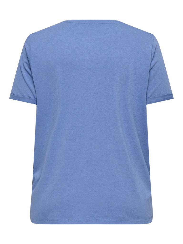 Only Caramkoma Damen T-Shirts Blue Yonder