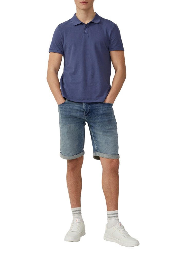 QS by S.Oliver Herren Polo-Shirts Blue