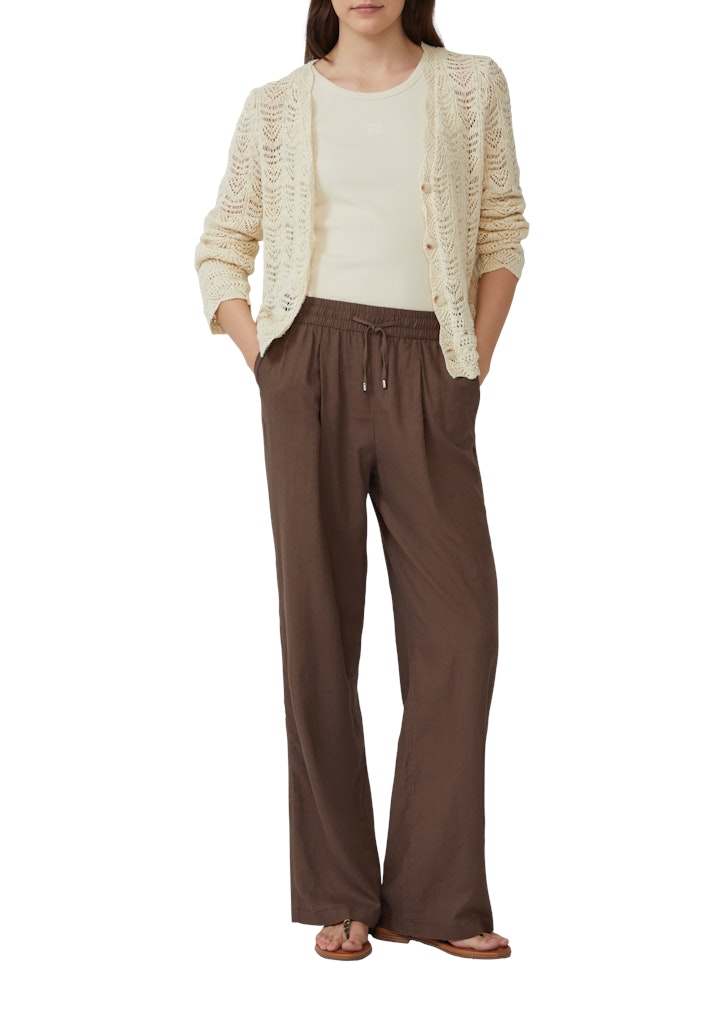 S. Oliver red Damen Hosen Brown