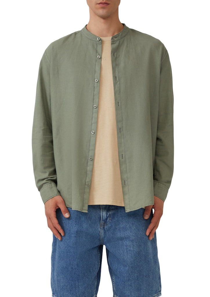 QS by S.Oliver Herren Hemden lang Green