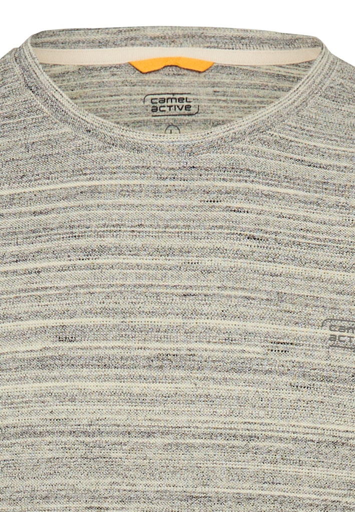 Camel active Herren T-Shirts kurz Oatmeal