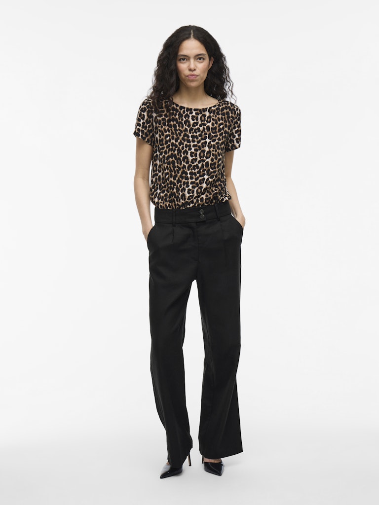 Vila Damen Hosen Black Beauty
