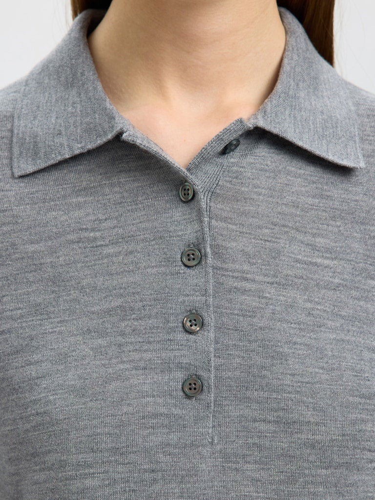 Selected Femme Damen T-Shirts Medium Grey Mel