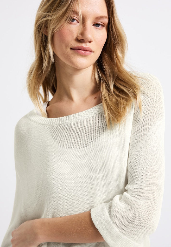Street One Damen Pullover Off White