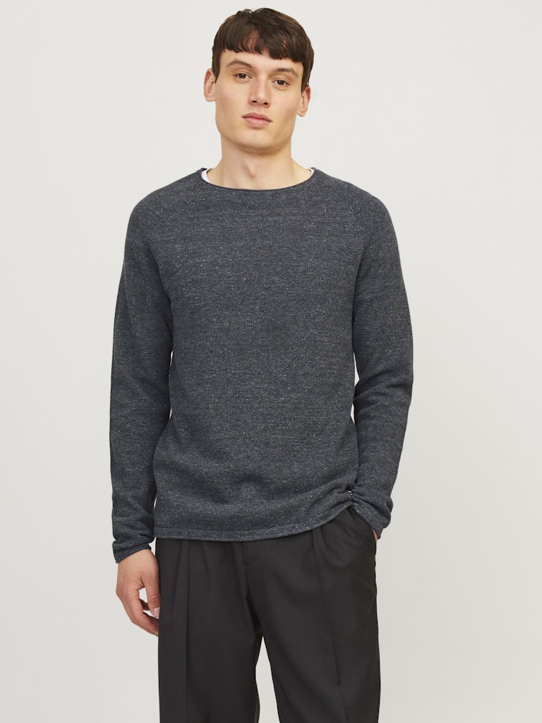 Jack & Jones Herren Pullover Dark Grey Melan