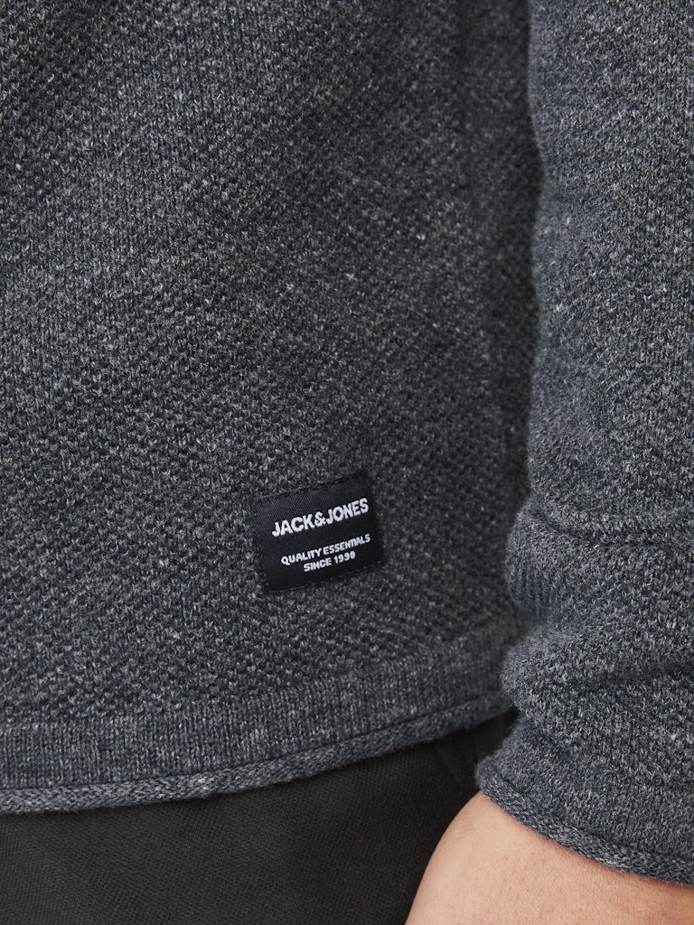 Jack & Jones Herren Pullover Dark Grey Melan