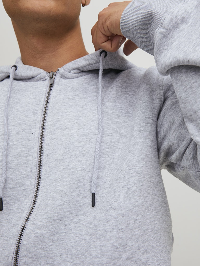 Jack & Jones Herren Sweatjacken Light Grey Mela
