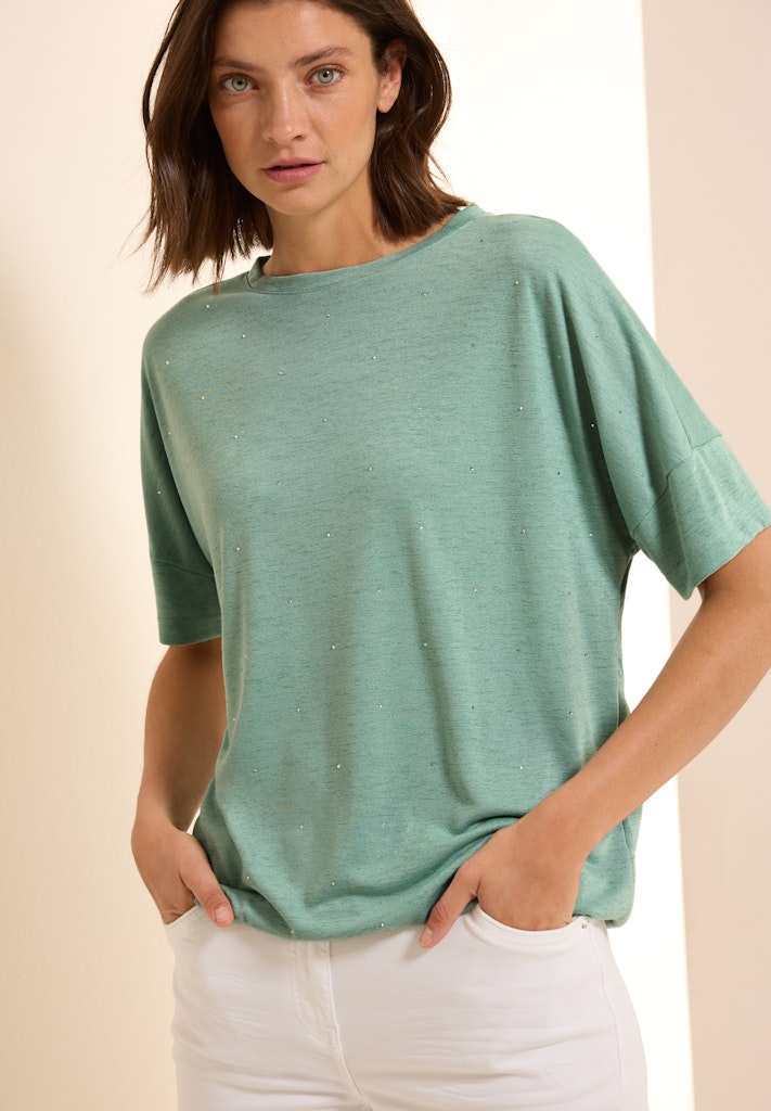 Cecil Damen T-Shirts Matcha Gr