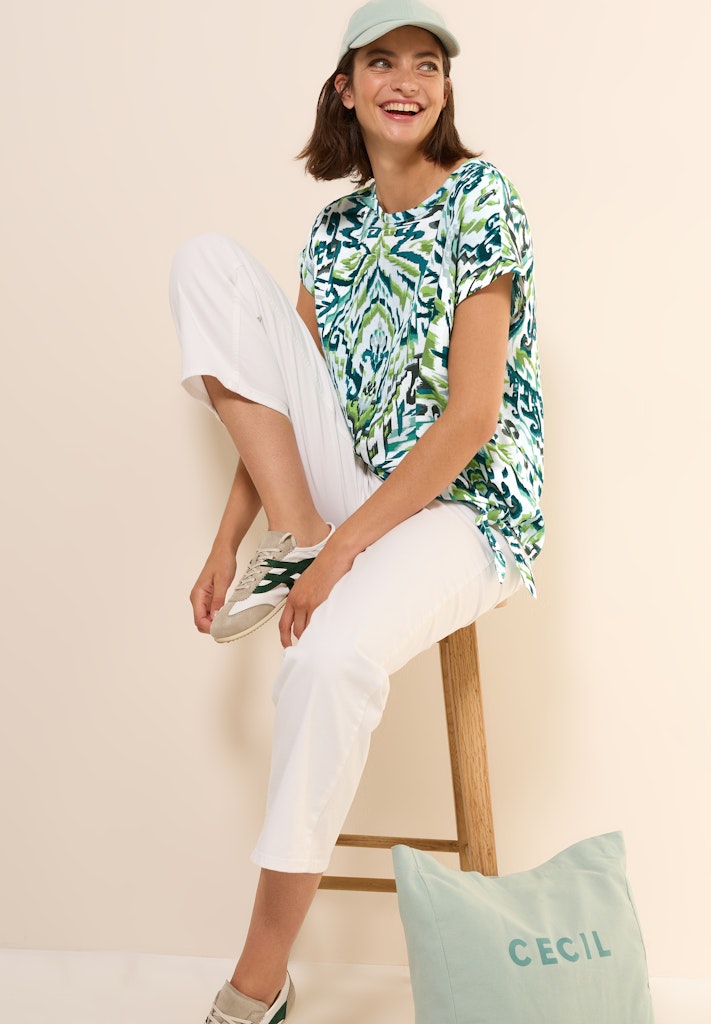 Cecil Damen Blusen Green Lag