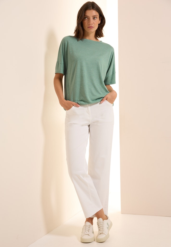 Cecil Damen T-Shirts Matcha Gr