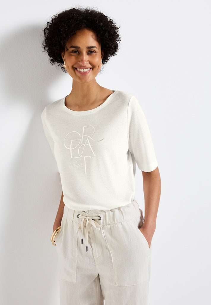 Street One Damen T-Shirts Off White