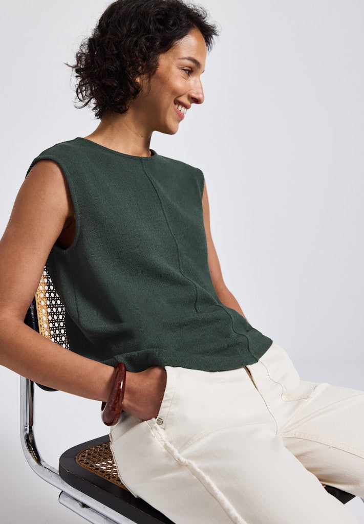 Street One Damen T-Shirts Mid Green