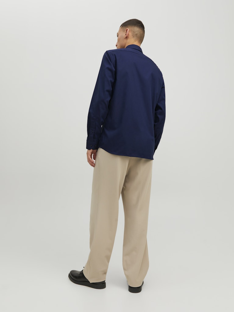 Jack & Jones Herren Hemden lang Perfect Navy/Sl