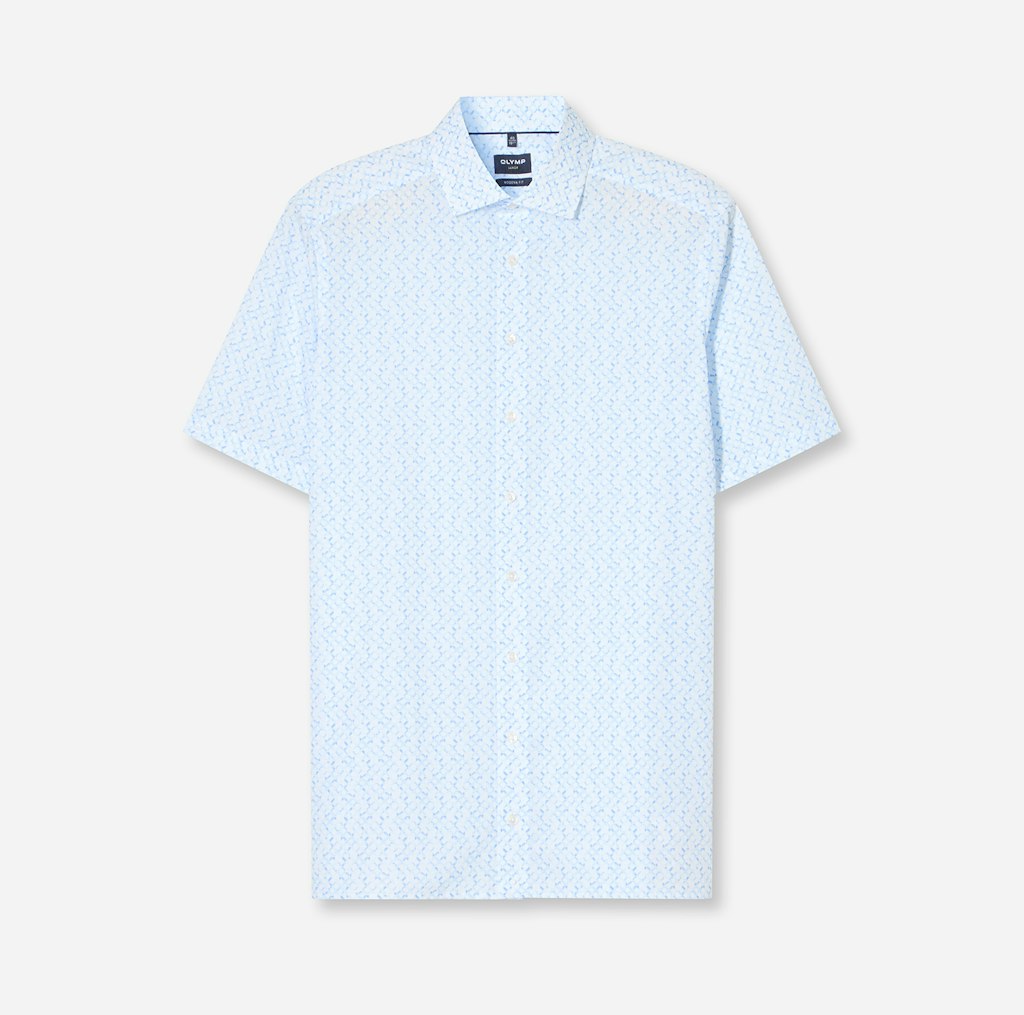 Olymp Herren Hemden kurz Bleu