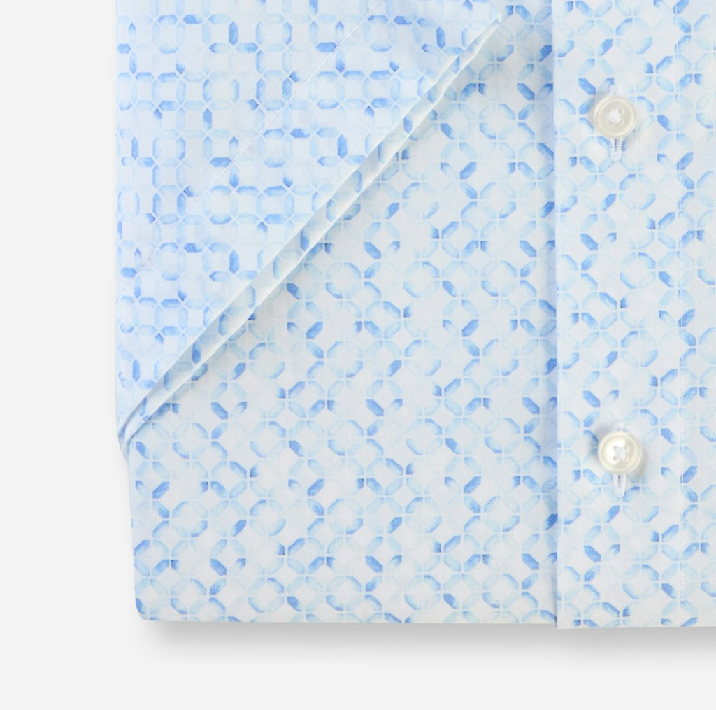 Olymp Herren Hemden kurz Bleu