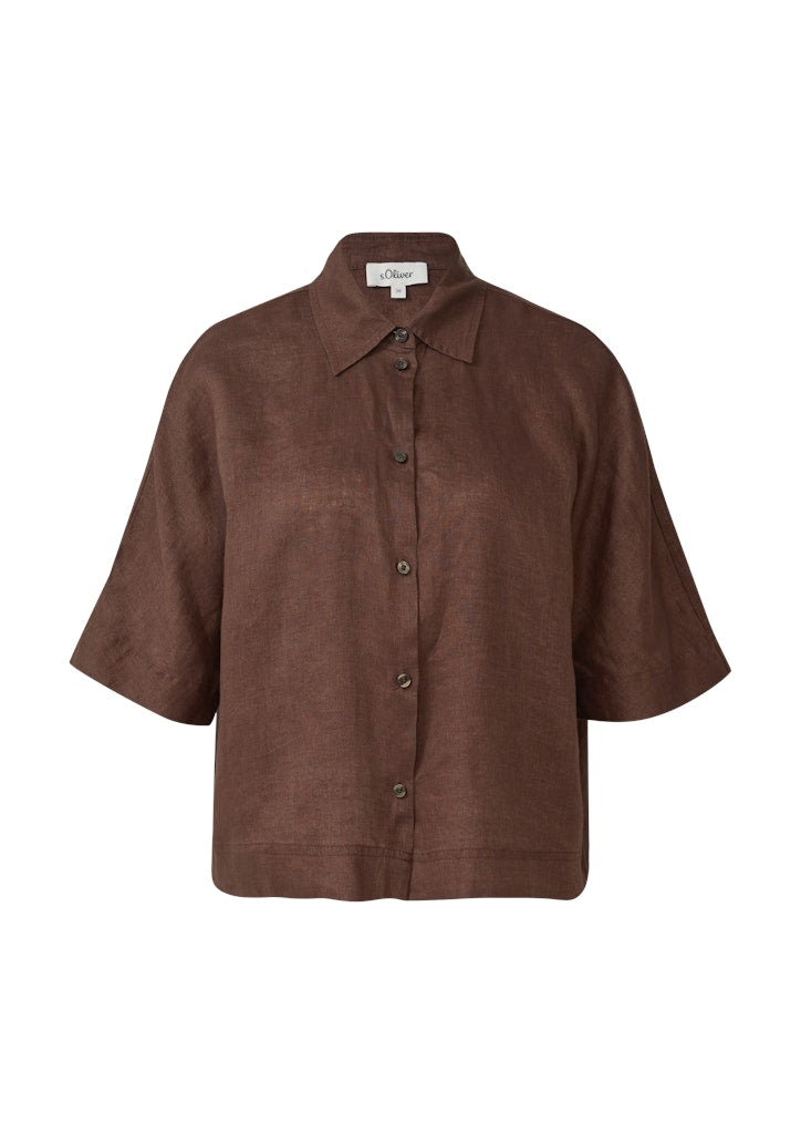 S. Oliver red Damen Blusen Brown