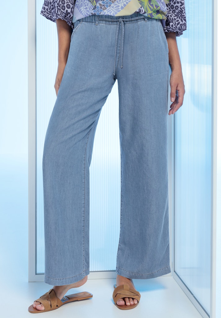 Bianca Damen Hosen Bleached Denim